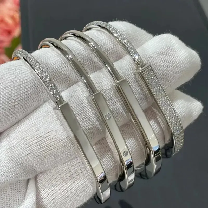 Projektant bransoletki inne Bransolety uroku Wysokiej jakości trend marka luksusowa biżuteria bransoletki dla kobiet klasyki geometryczne różowe złoto prezent rocznicowy