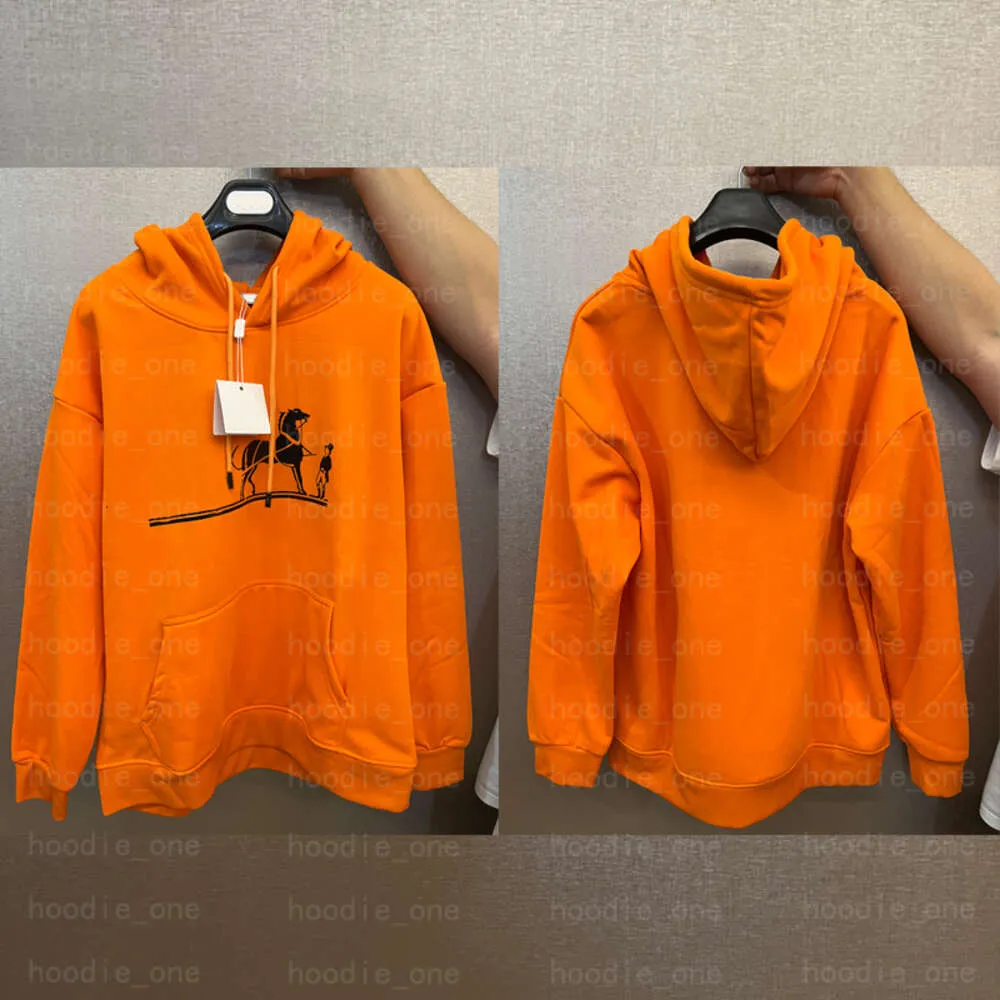 Mens orange designer hoodie sale