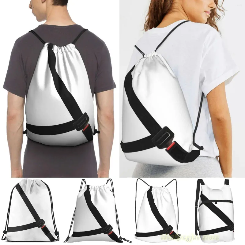 Torby na zakupy unisex sznurka fałszywy pas bezpieczeństwa (2) kobiety plecaki mężczyźni na świeżym powietrzu Training Traintness Bag fitness
