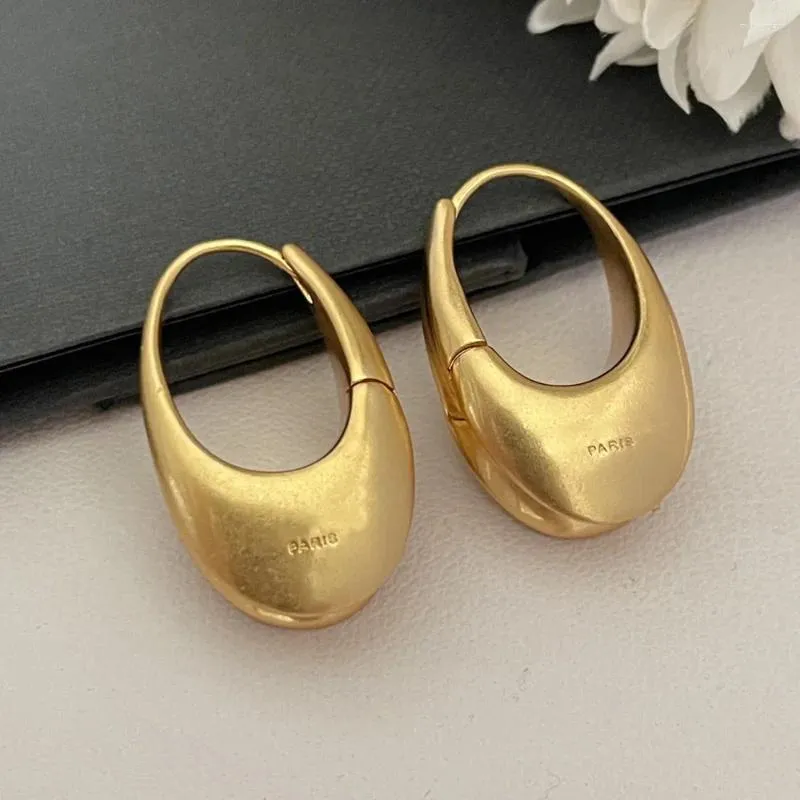 Brincos pendurados de alta qualidade moda francesa designer latão 24k banhado a ouro vintage acessórios de joias boutique