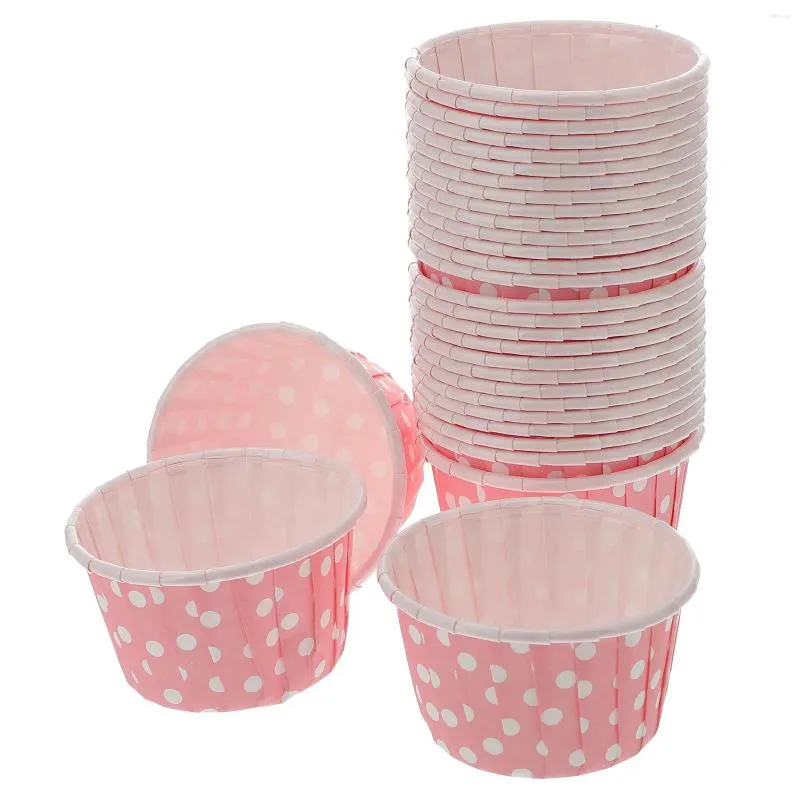 Disposable Cups Straws 50 Pcs Ice Cream Food Containers Lids Dessert Paper Salad Bowl Jelly Glasses For Desserts