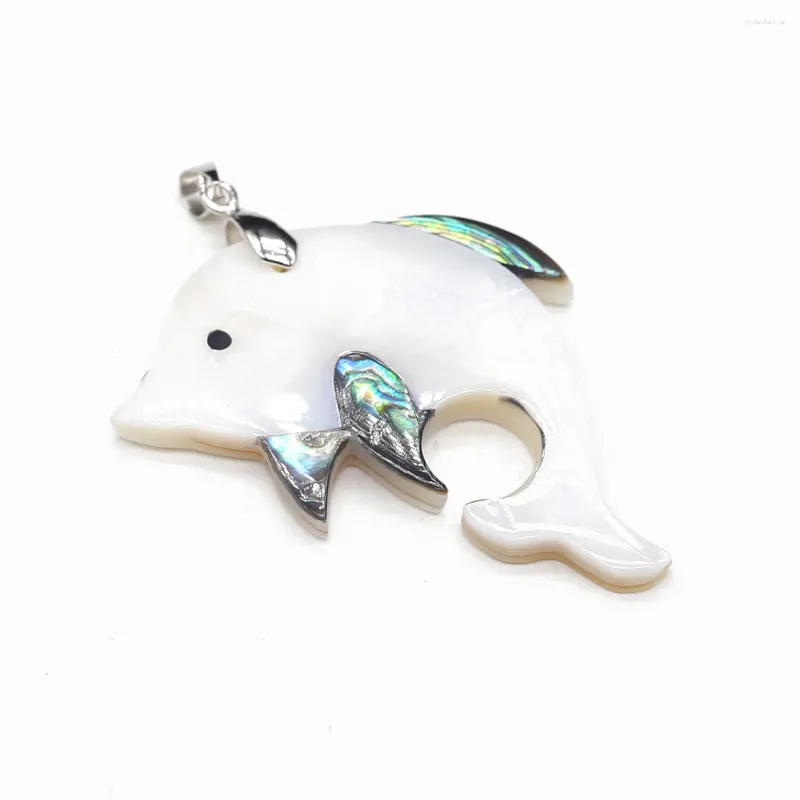 Pendant Necklaces Style Natural Shell Pendants Cute Dolphin Squirrel Polished Charms For Women Necklace Jewelry Gifts Making Supplies