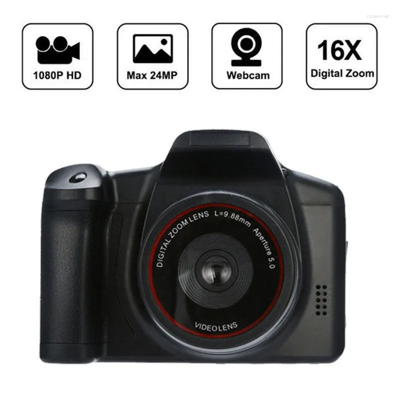 Цифровые камеры, профессиональная видеокамера, ручная зеркальная камера, 16-кратный зум, HD 1080P, 2,4-дюймовый ЖК-экран для путешествий на открытом воздухе