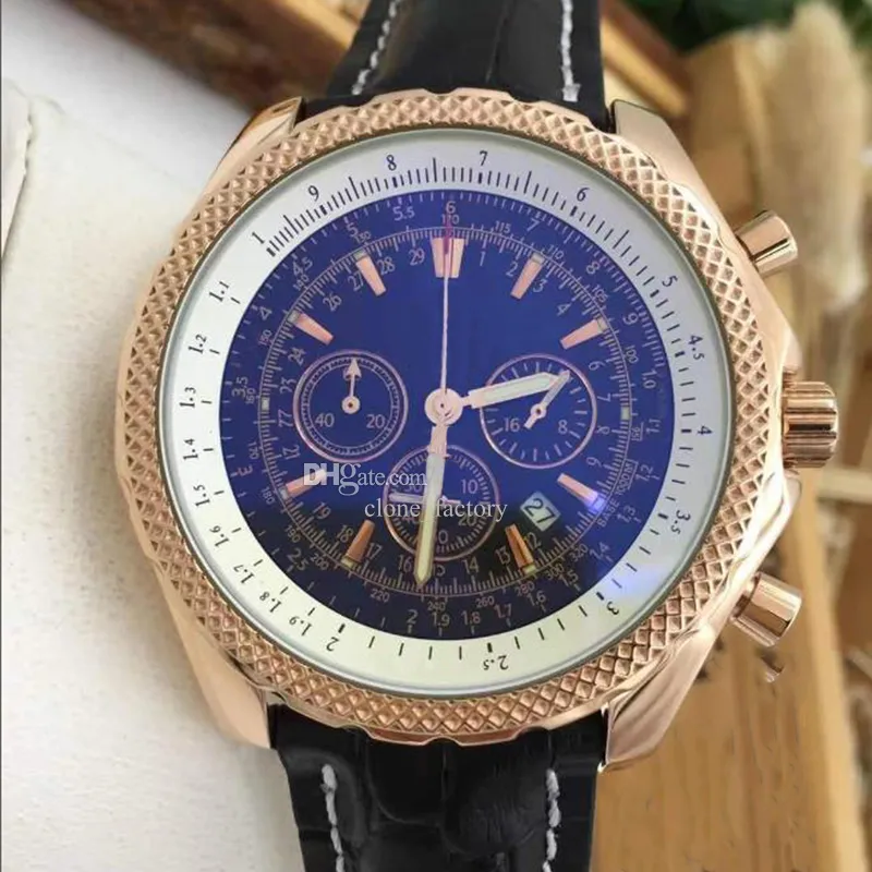 Luxury Mens Quartz Movement Designer Multi Functional Watch U1top Leather Rand Clasp46mm Classic Waterproof Sapphire Full Christmas Gift Watch Montres Guarda