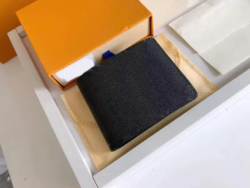 Diseñador de lujo clásico Hombre de moda Carteras estándar Titular de la tarjeta con caja Monedero para teléfono móvil envío gratis