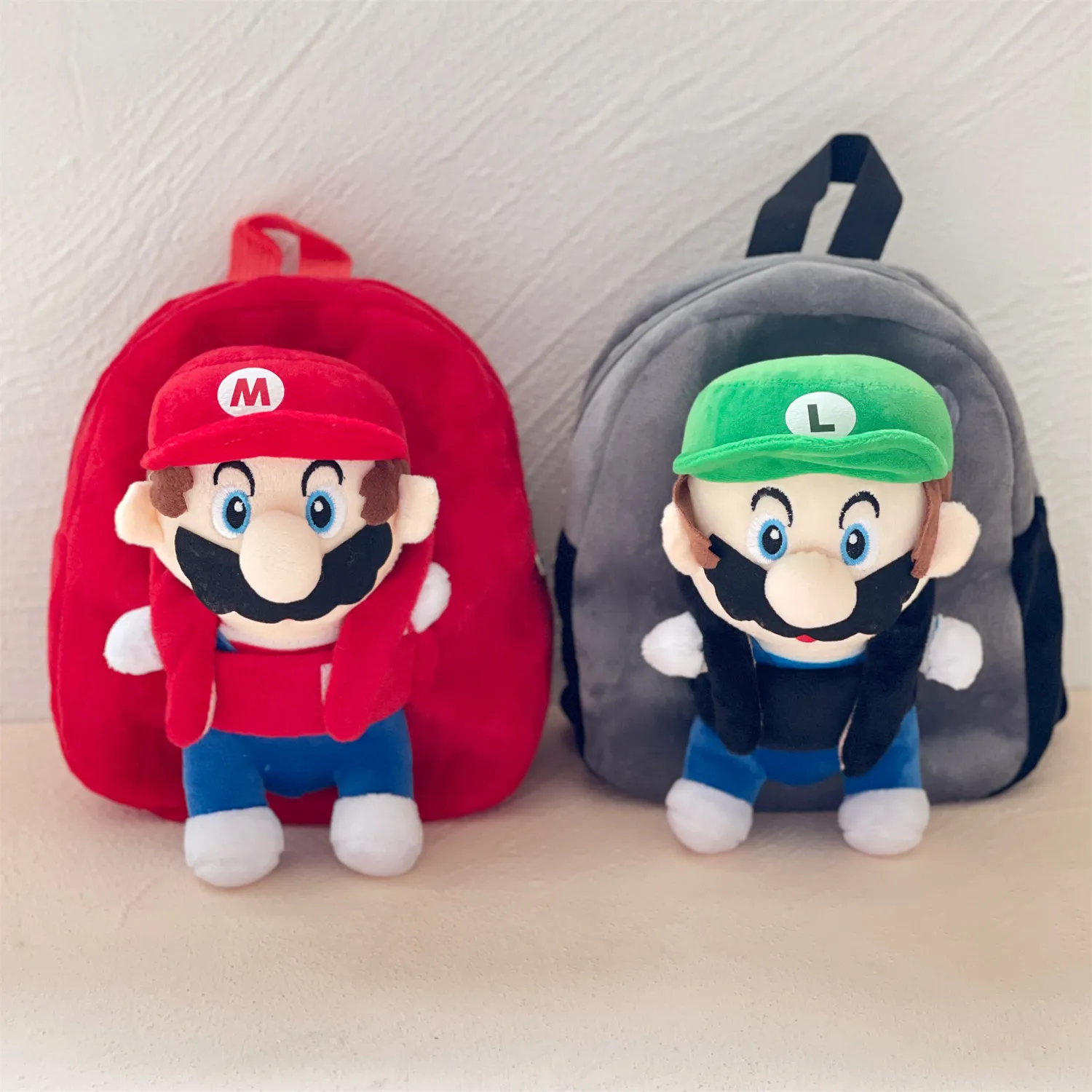 Plush Toys Dolls Cartoon Animal Kids Pipeline Worker Backpack Christmas Gift Holiday Creative Gift Plush Wholesale Large Discount In Stock