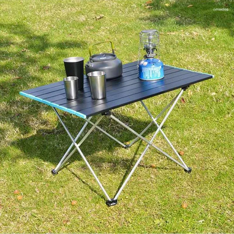 Kampmeubilair Ultralichte draagbare buitentafel Opvouwbaar Kamperen Aluminiumlegering Duurzaam Etentje Picknick Vissen BBQ-bureau