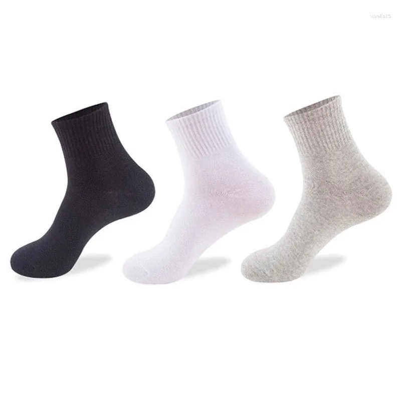 Men's Socks 10 Pairs Fashion Unisex Cute Polyester Man Solid Color Ankle Sock Meias Gifts For Men Random Colors