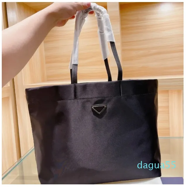 Tiptoegirls Große schwarze Damen-Schultertasche, große Größe, lässige Einkaufstasche, hochwertiges Nylon, Umhängetasche, weiblicher Reise-Shopper, Handba