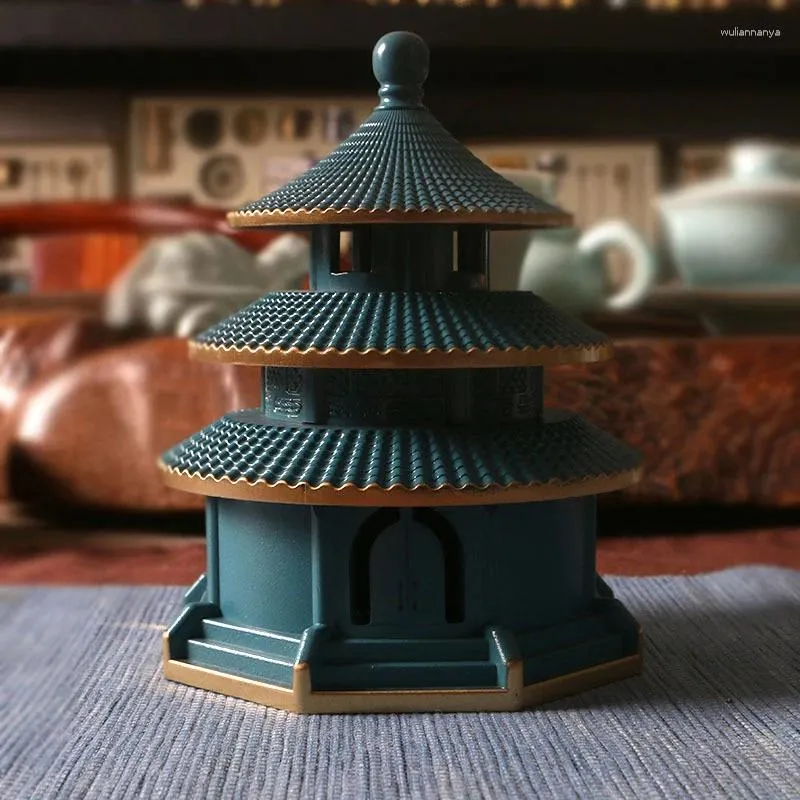 Fragrance Lamps Large Censer Copper Tiantan Vertical Sandalwood Tea Ceremony Indoor Zen Incense Decoration Burner