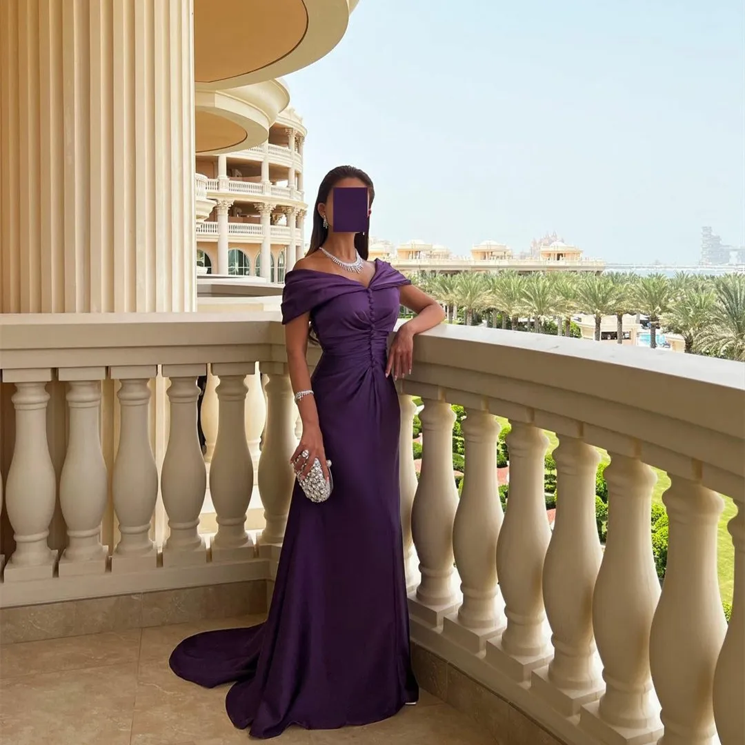 open lace back dress Purple V-Neck Maxi Dress With Long Sleeve And Slit