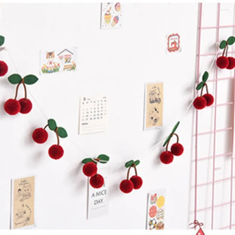 Wandtapijten 2023 Bayberry Vilten Bal Handgemaakte Garland String Opknoping Ornamenten Haar Muur Hanger Kinderkamer Decoratie