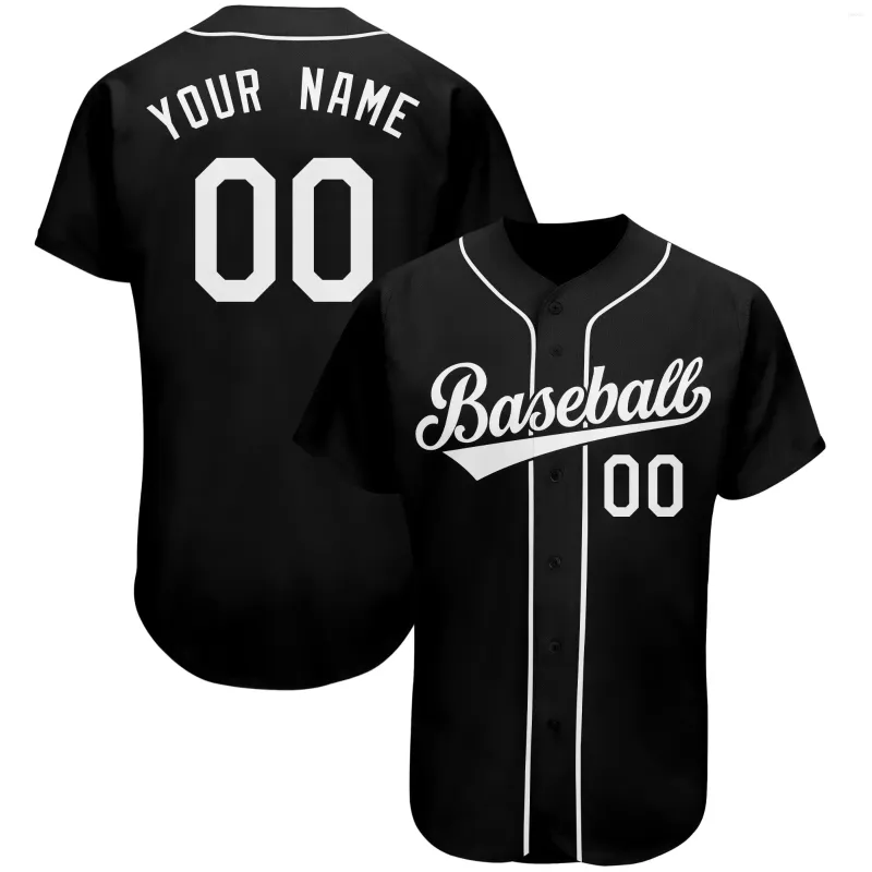 Męskie koszule męskie baseball niestandardowy haft haftowy numer Numer Numer Button Cardigan Shirt Softball Training Outdoor Sport Tops