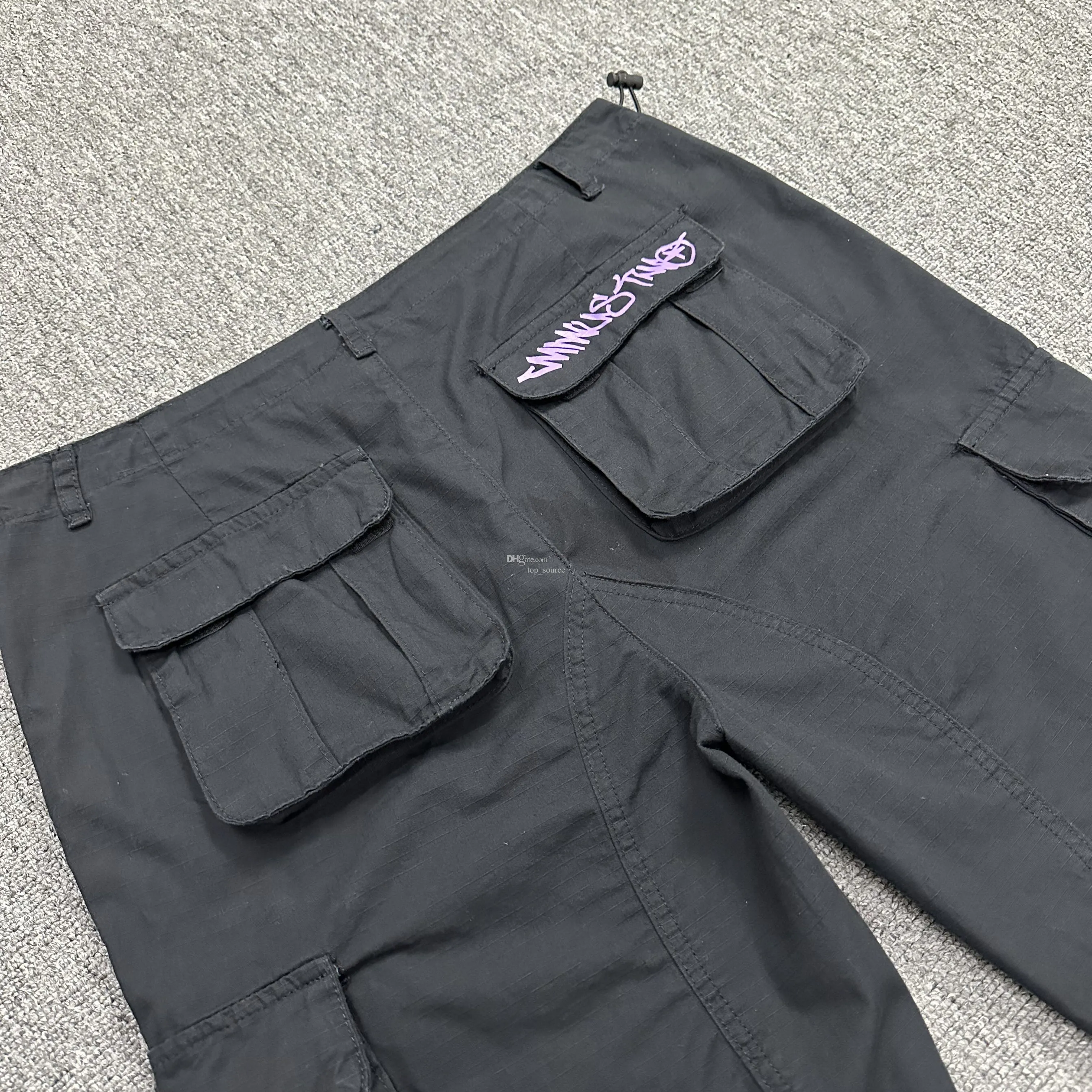 Mejor Precio En A Granel Hommes Pantalon Streetwear Y2k Cargo Pantalon  Salopette Moins Deux Noir Harajuku Mode Casual Lâche Hommes Rock Droite  Large Jambe 230328, Envío Gratuito, DHgate