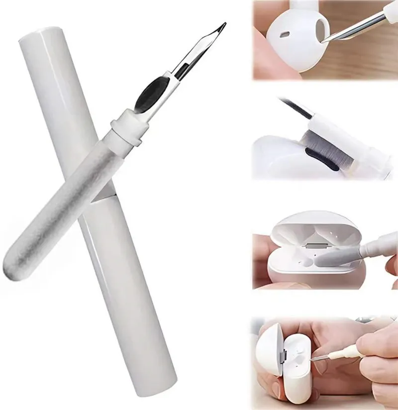 Multifuncional fone de ouvido mais limpo caneta escovas kit para airpods pro 3 2 1 bluetooth caneta limpeza caneta escova fones caso ferramentas limpeza