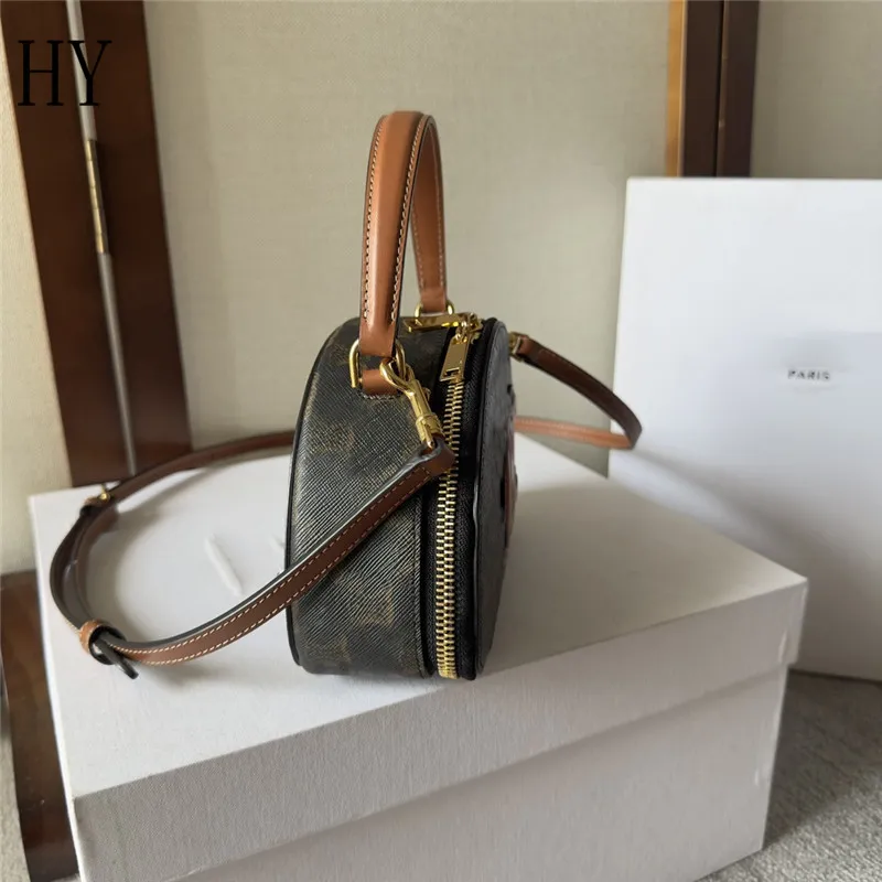 Designer Luxury HALF MOON CASE CUIR CANVAS CALFSKIN 101642 Crossbody Shoulder Bag 7A Best Quality