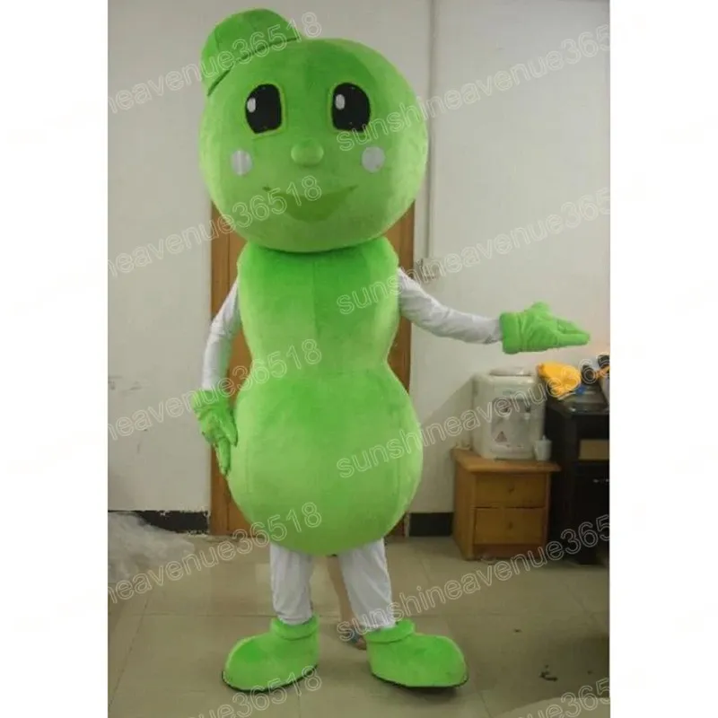 Costume della mascotte dei fagiolini di Halloween Personaggio a tema dei cartoni animati di alta qualità Carnevale per adulti Taglia Natale Festa di compleanno Fancy Outfit