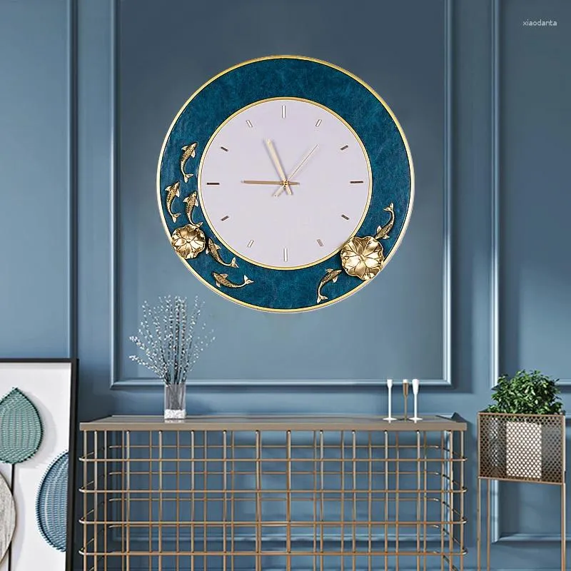 Zegary ścienne Digital Mural Clock Modern Design Okrągła luksusowa sala niezwykła Duvar Saati Dekoracja pokoju AB50WC