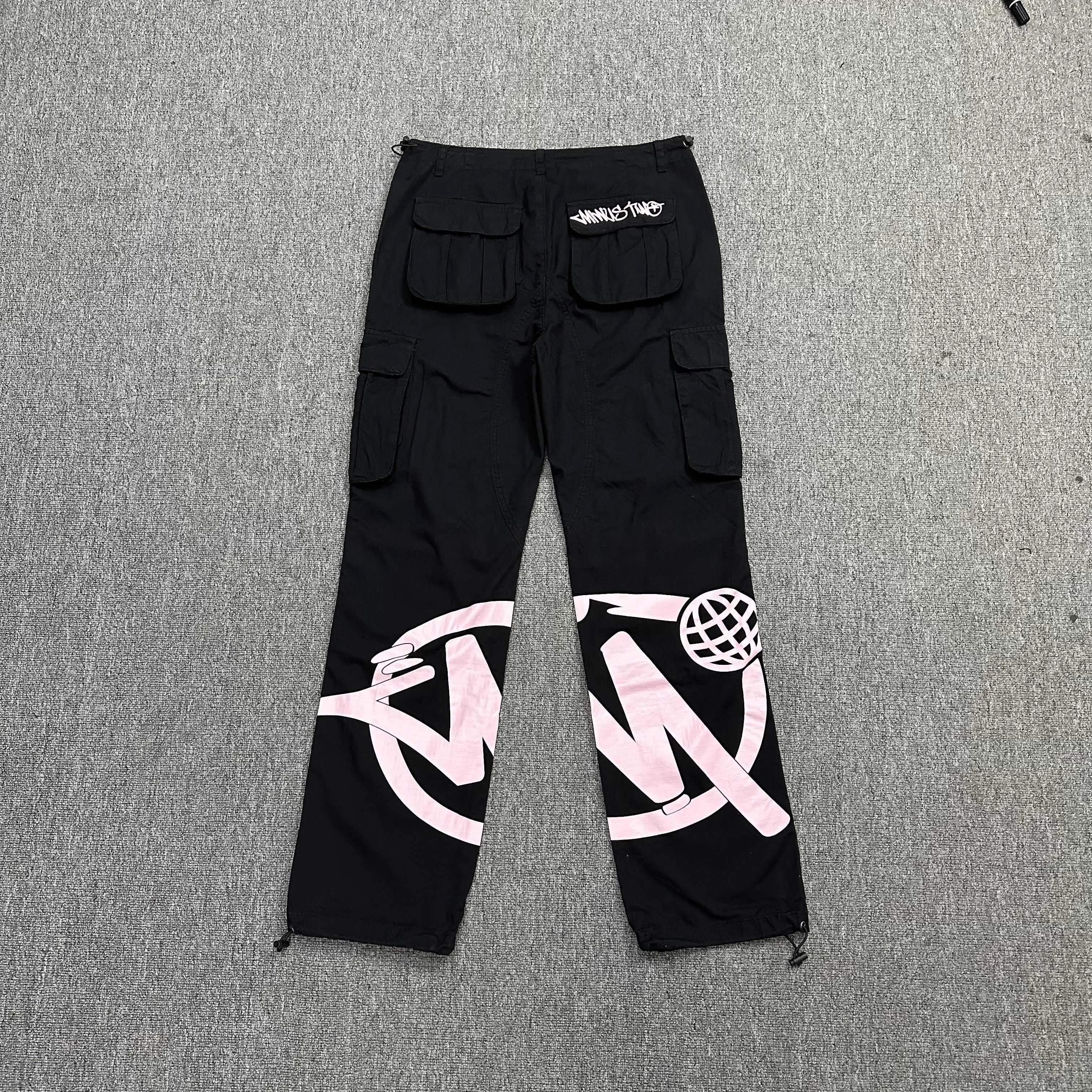 Mejor Precio En A Granel Hommes Pantalon Streetwear Y2k Cargo Pantalon  Salopette Moins Deux Noir Harajuku Mode Casual Lâche Hommes Rock Droite  Large Jambe 230328, Envío Gratuito, DHgate