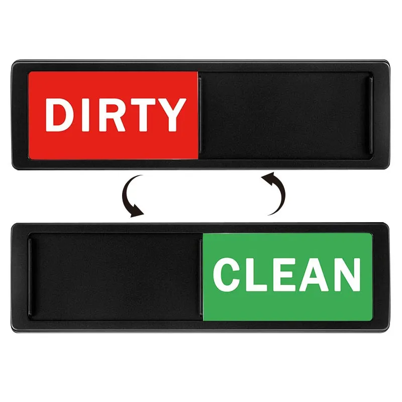 Schone / vuile tekens, vaatwasser magneetbord, Clean/Dirty Sign, vaatwasser magneet indicator vaatwasser keukenaccessoires gemakkelijk lezen en verplaatsen (hartpijl