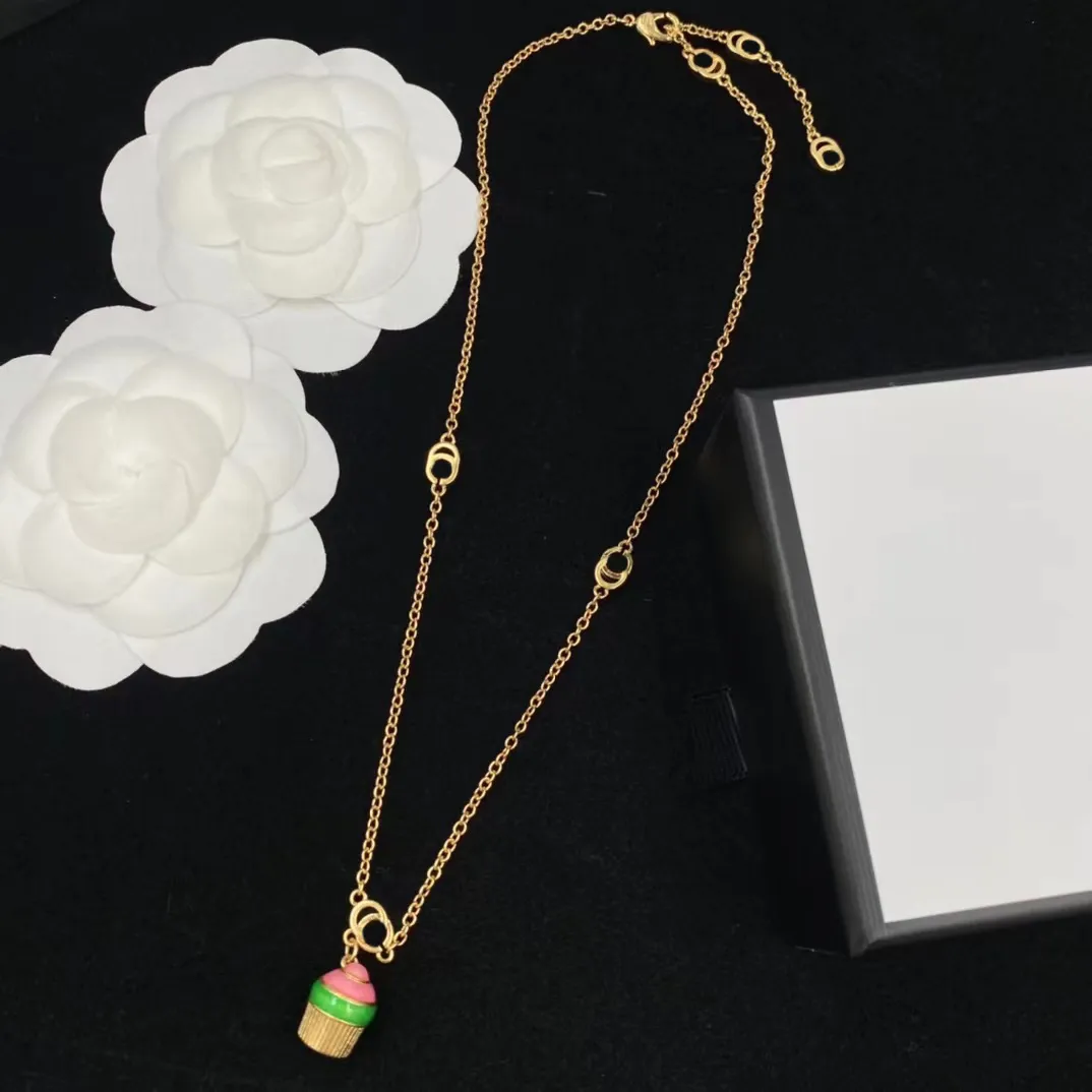 Luxury Designer Fashion pendant Necklace 18k gold monogram Necklaces Women's wedding party Christmas gift jewelry
