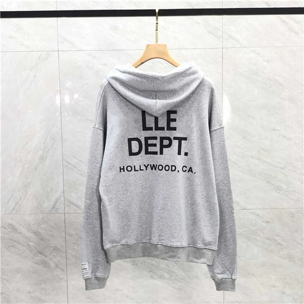 American Galler Yes Streetwear Depts Sweater Veelkleurig Basic Dubbel Katoen Dames Losse Lange Mouw Gedrukt