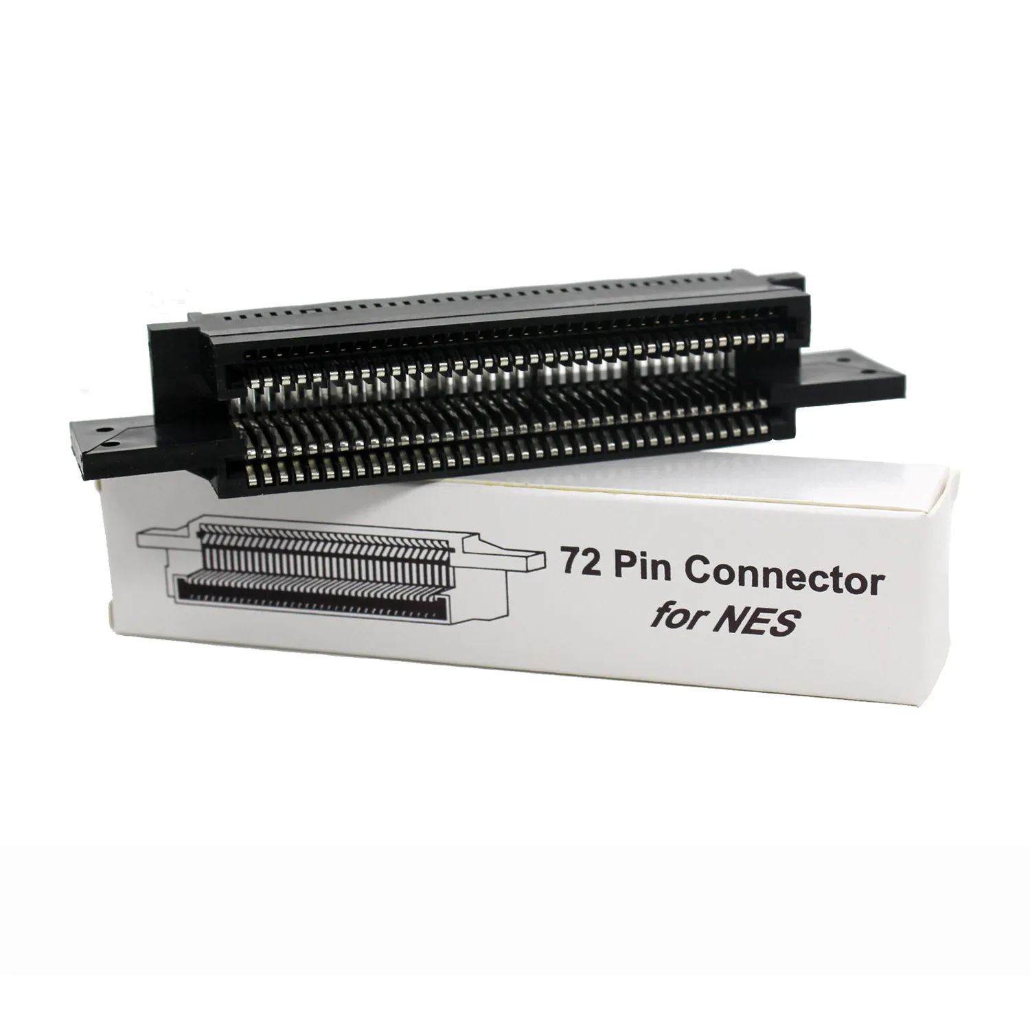 72 PIN -PIN -anslutning Adapter Game Cartridge Slot Connector Byte för NES -konsolreparationsdelar Högkvalitativt snabbt fartyg