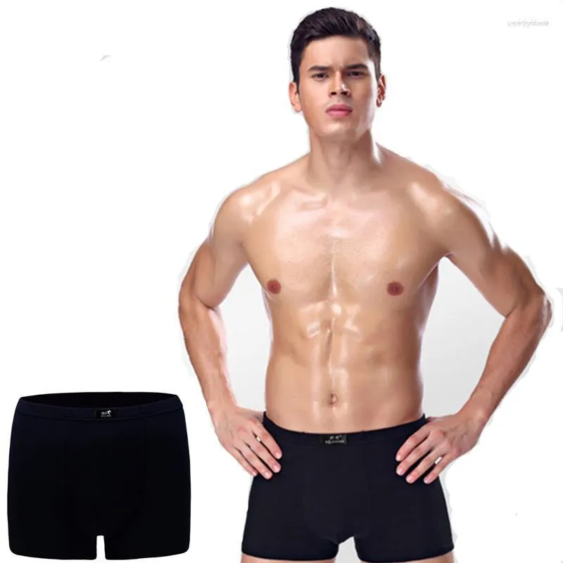 Unterhosen 1PC Herren Boxer Unterwäsche Bunte Modal Mann Kurze Feste Flexible Shorts Reine Farbe Männliche Hosen