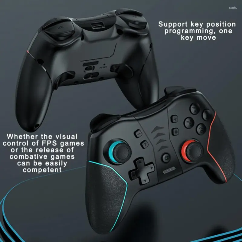 Game Controllers Wireless Controller Vibration High-sensitivity Six-axis Macro Programming Console Accessories Gaming Joystick Portable