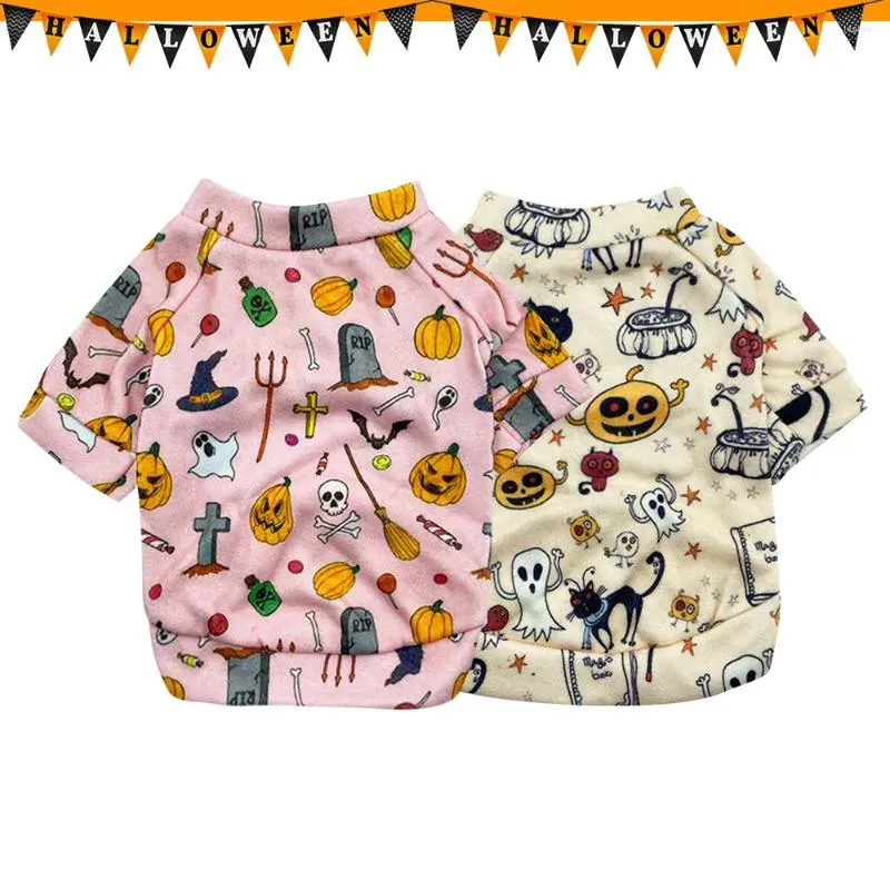 Hondenkleding Halloween-kleding Winter Warm Pompoen Huisdier voor kleine middelgrote honden Puppy Kat-kostuum