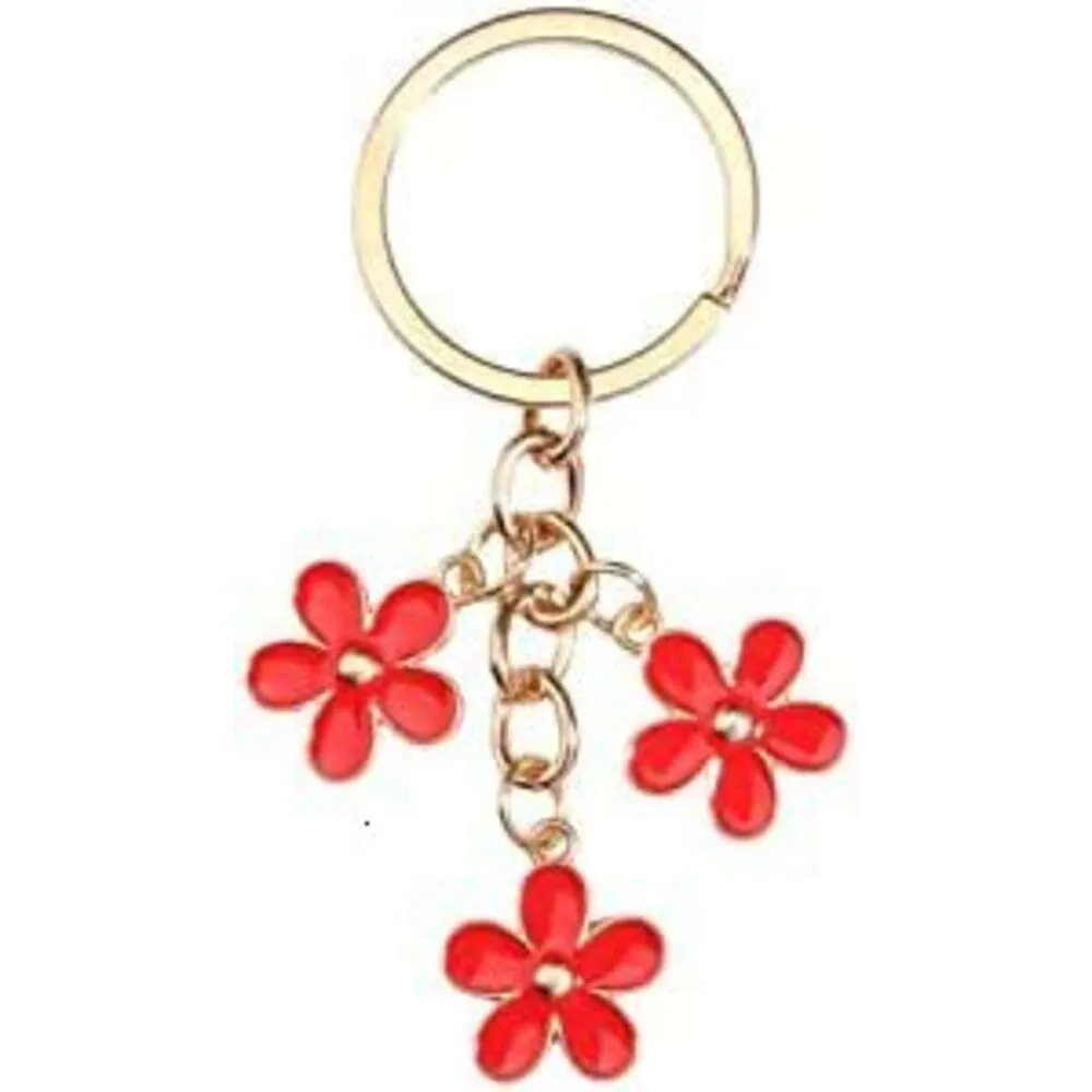 Porte-clés à pampilles en chaîne à fleurs, mignon, cadeau, accessoires pour sac d'argent, pendentif en fleur, 2023