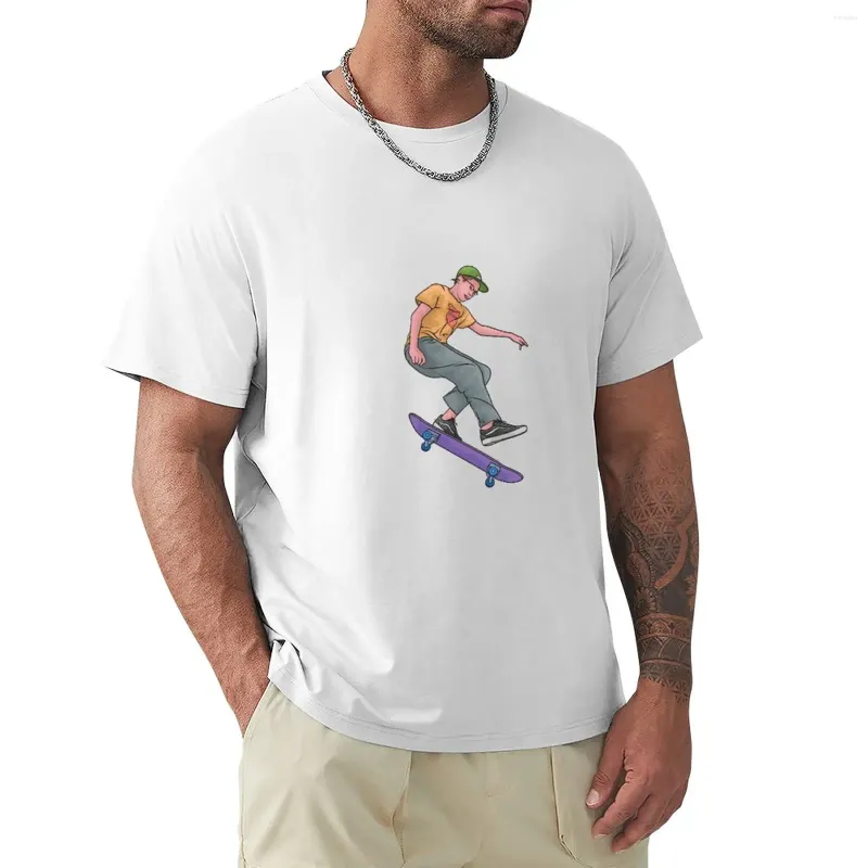 Men's Polos Skate Shirt Vintage Skateboarding Retro Style Gift Art T-Shirt Man Clothes Graphics T Summer Top Tshirts For Men