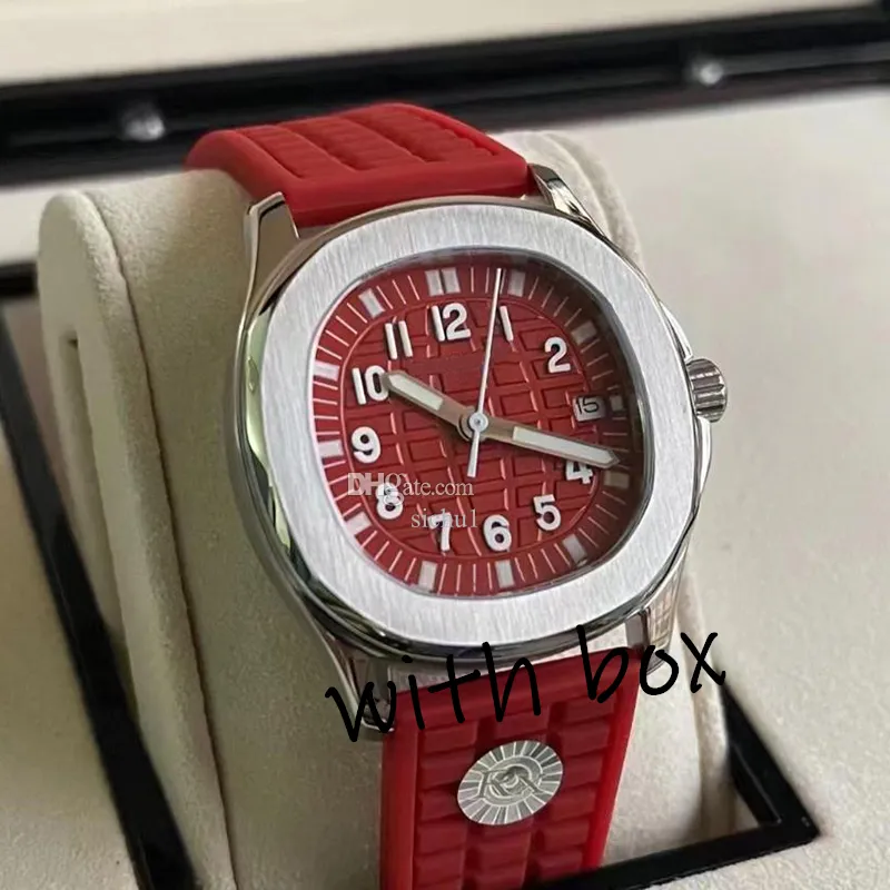 مصمم مراقبة Fashion Wather Watch Watch Quartz Wather Watch 35.6mm Stainsal Steel Dial Rubber Rubber Band عالية الجودة