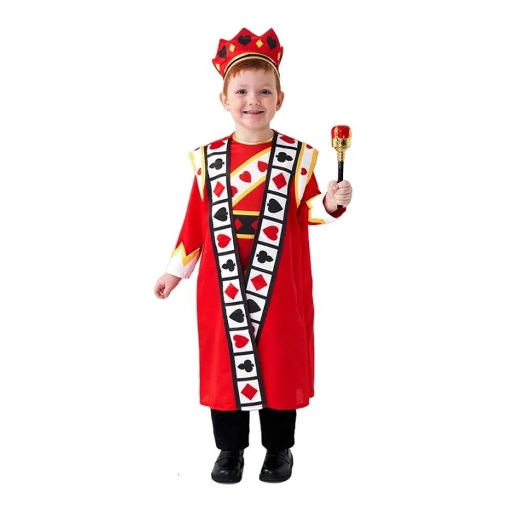Halloween Costume Women Designer Cosplay Costplay kostium Halloween kostium poker Królestwo Czerwony Król Zestaw Dzieci wróżki