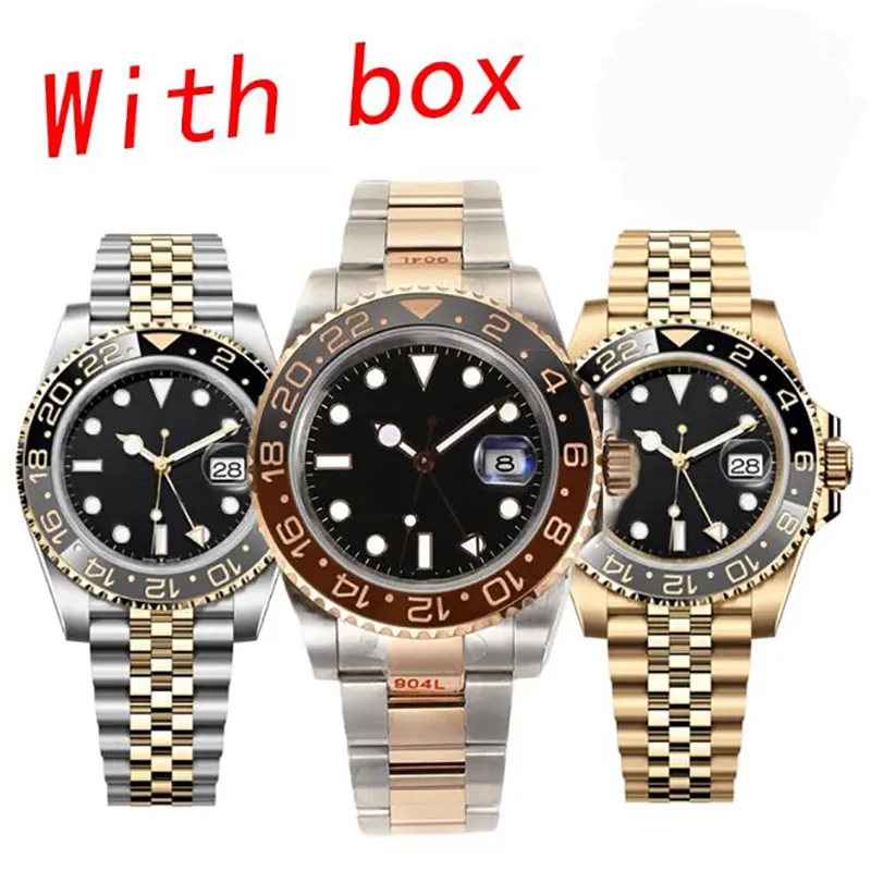 Root Beer Masculino 40mm G-T Automático 904L Aço Inoxidável Safira Luminosa À Prova D 'Água Montre De Luxe Dhgate Cai Jiamin ROLEJ Watch