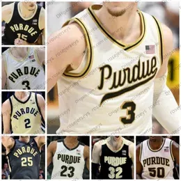 College Basketball Wears Custom Ncaa Purdue Boilermakers Basketball Jerseys 25 Ethan Morton 14 David Jenkins Jr3 C Ed Wards13 Ro