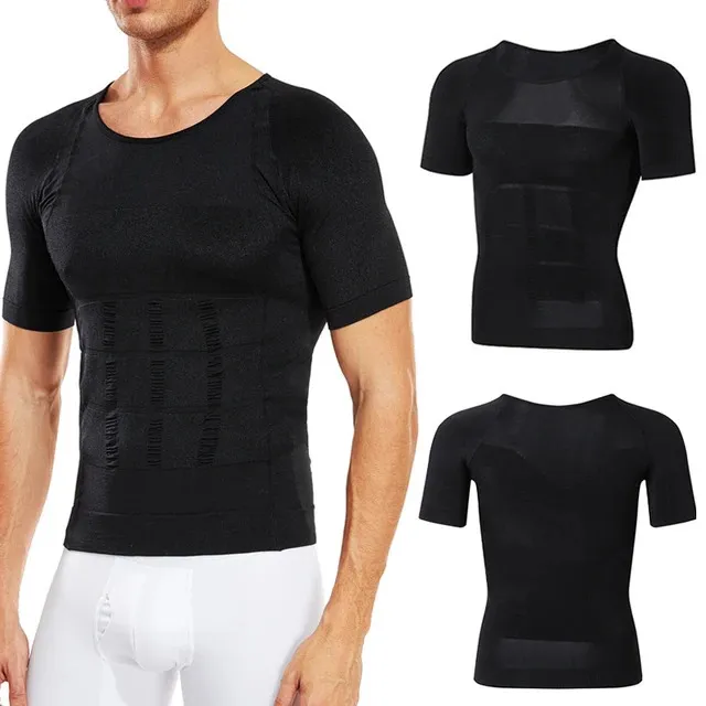  Mens Compression Shirt Slimming Body Shaper For Men