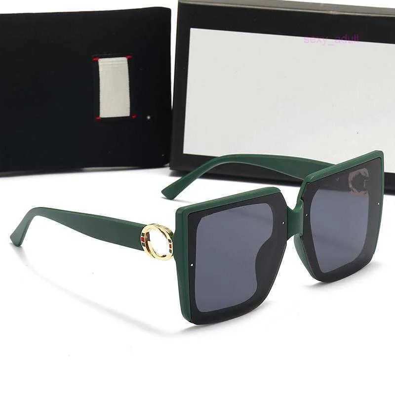 Letnie jakość słynne okulary przeciwsłoneczne duże płaskie ramy kwadratowe Projektant mody z opakowaniami