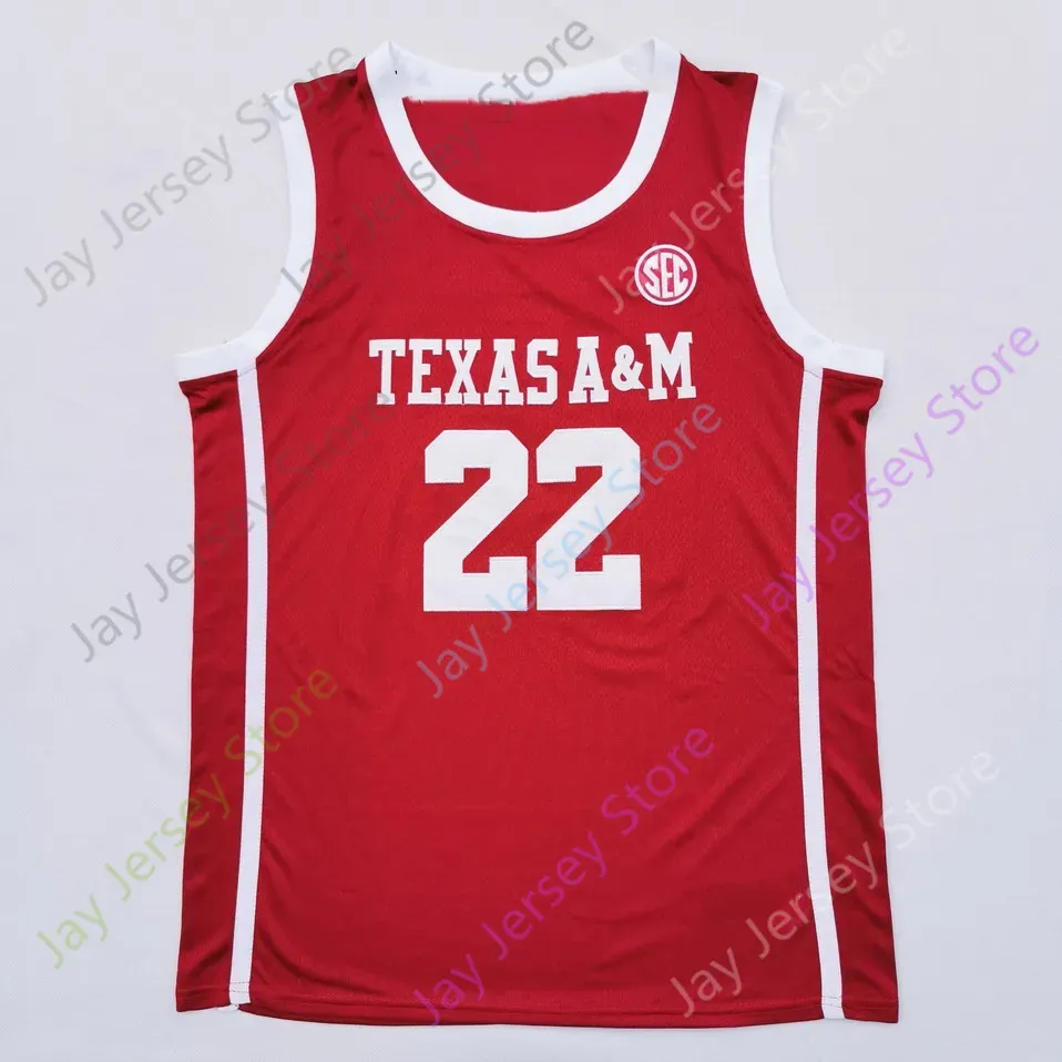 Texas A&M Aggies Basketball Jersey NCAA College Khris Middleton Alex Caruso Quenton Jackson Henry Coleman III Tyrece Radford Marcus Williams Andre Gordon Taylor IV