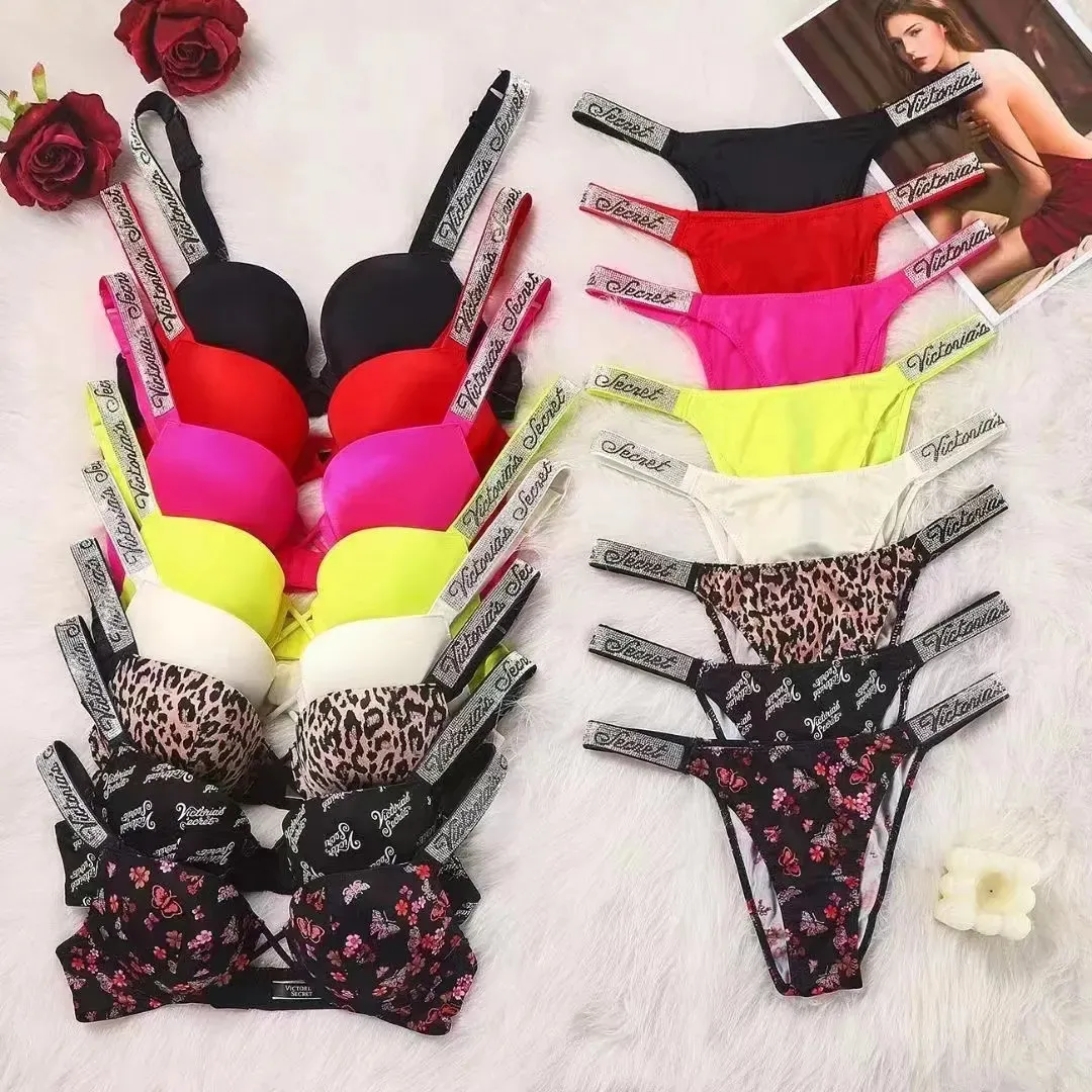 Women's Panties 2023 Bra Set Gathering Sexy Glossy Breathable Underwear Adjustable 231020