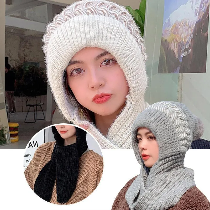 Bérets Chapeau Femme Hiver 2023 Bonnets Crâne Casquettes Tricoté Chapeau Femme Décontracté Solide Adulte Couverture Tête Bonnet Skullies Rib