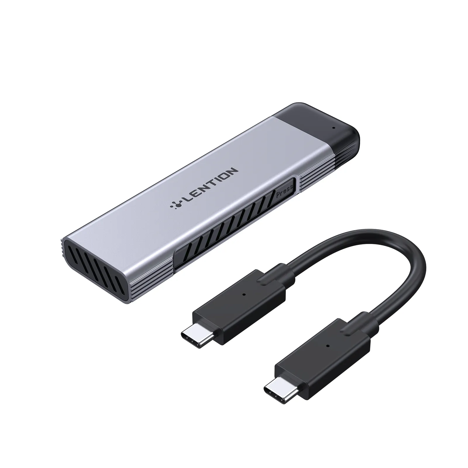 Linention USB C to NVME SATA M.2 SSD SPINGUSTER ، USB 3.1 GEN 2 M مفتاح BM ADAPTER ، يدعم UASP لحجم SSD 2280/2260/2242/2230 ، MAC OS ، Windows ، المزيد