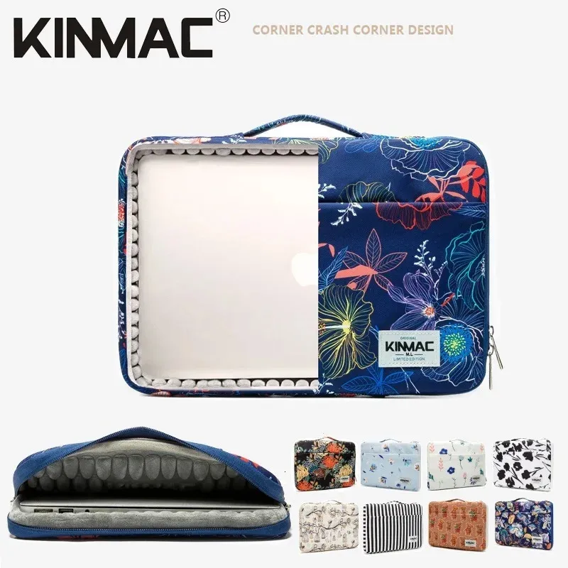 Borse per laptop Borsa per laptop di marca Kinmac 12 13.3 14 15.4 Custodia da donna antiurto da 15.6 pollici per MacBook Air Pro M1 2 Valigetta da donna PC 231019