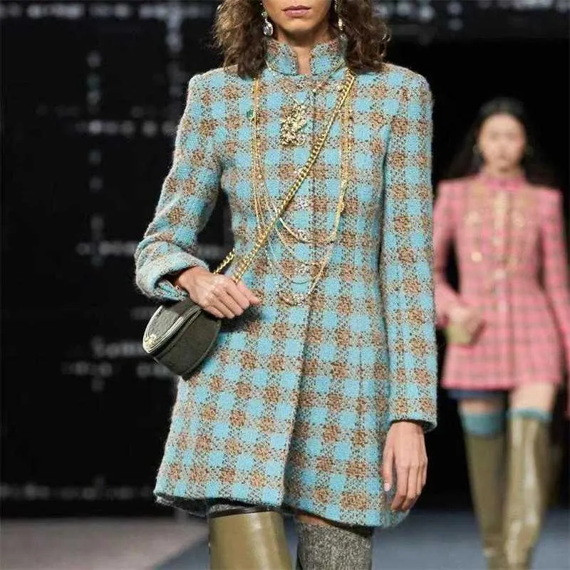 Jaquetas femininas designer Chan mulheres roupas mulheres jaqueta plus size top-grade moda de luxo CCCC tweed lazer cardigan longo estilo sobretudo presente do dia das mães G454