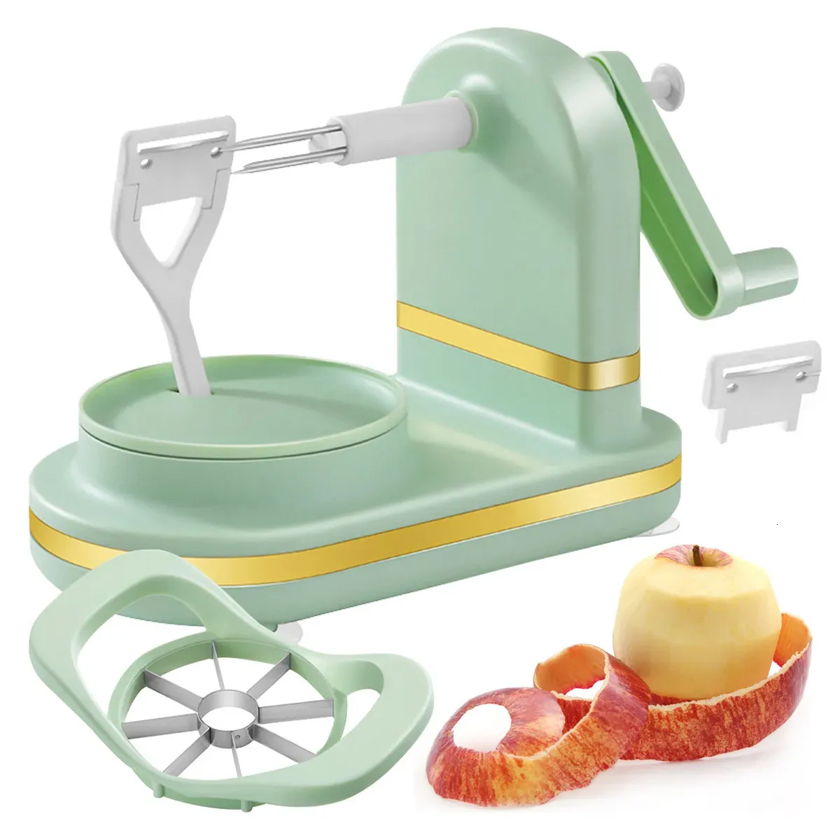 Outils de fruits et légumes éplucheur de pommes coupe-manivelle trancheuse broyeur de nourriture Machine à éplucher accessoires de cuisine Gadgets 231023