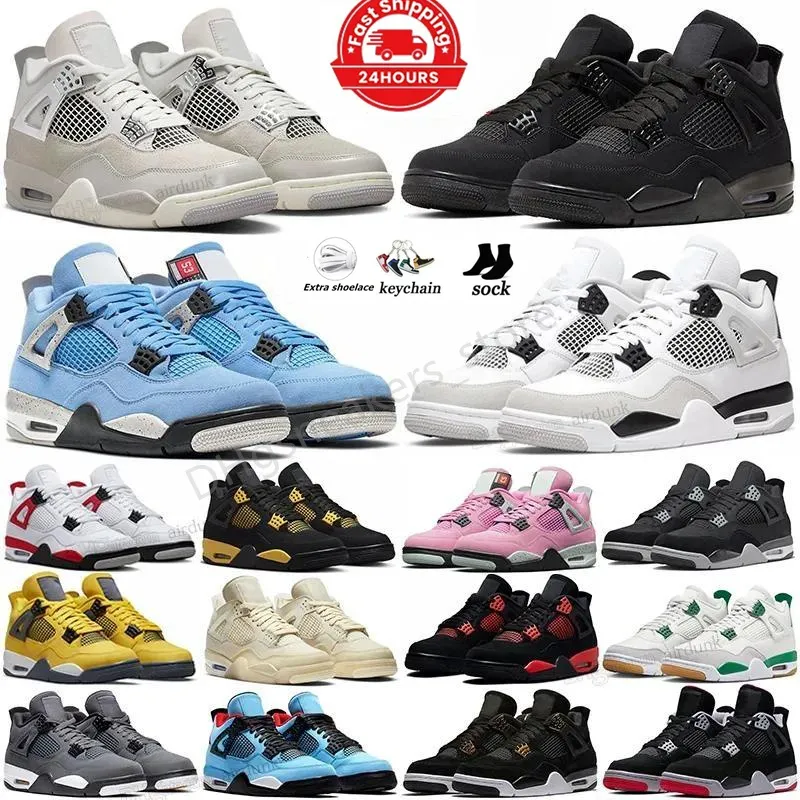 Çocuk Ayakkabı Jumpman 4 4S Basketbol Ayakkabı OG Kırmızı Thunder Pine Yeşil Askeri Kara Kedi Beyaz Oreo Çement Seafoam Üniversitesi Mavi Gizli Sneakers Açık Bebek Ayakkabı