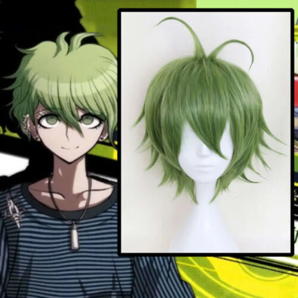 Harmony Rantaro Anime Danganronpa V3 Amami accessoires hommes résistant à la chaleur synthèse cheveux Cosplay perruque