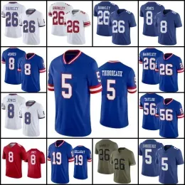 ''Giants''Kayvon Thibodeaux Saquon Barkley Jersey Daniel Jones Kenny Golladay Kadarius Toney Football Michael Strahan Lawrence Bradberry 12