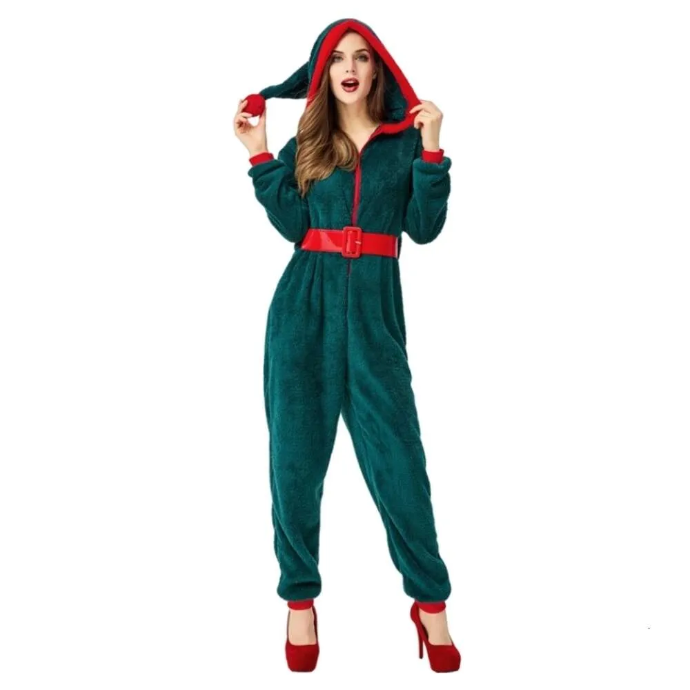 Cosplay Noel Kostümleri Kadın Tasarımcı Cosplay Costume Renk Giyim Yetişkin Kadın Cosplay Yeşil Noel Ağacı Şeklinde Boş Zaman Günlük Bodysuit