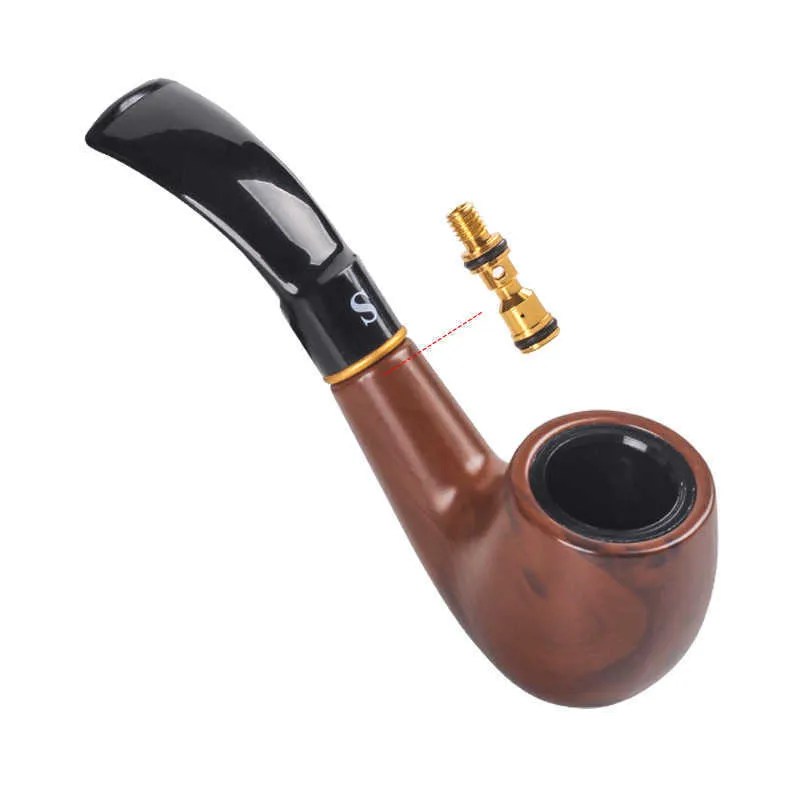 Sanda SD 103 classic entry level curved tobacco pipe cleaning type circulating filtration tobacco pipe gift box set with accessories